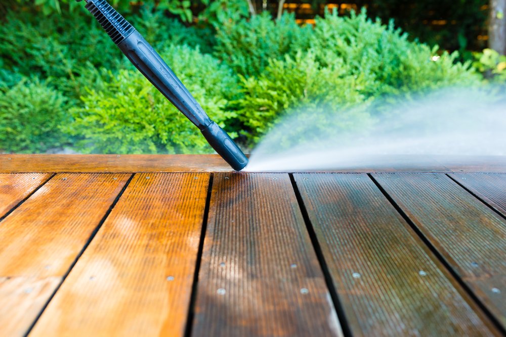 pressure wash deck