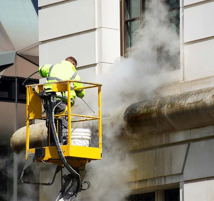 exterior building cleaning