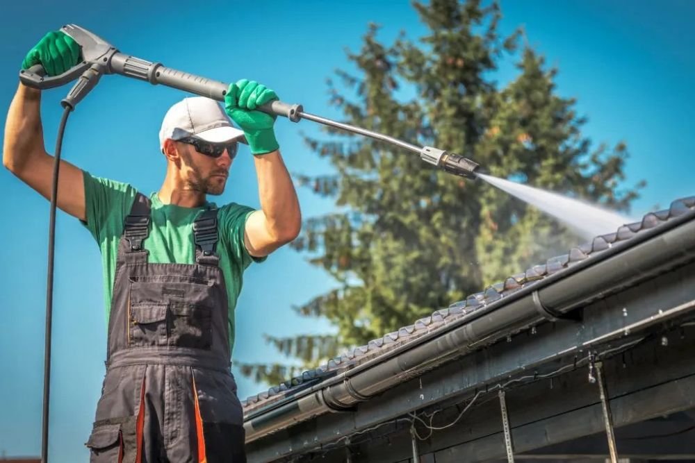 rooftop pressure washing
