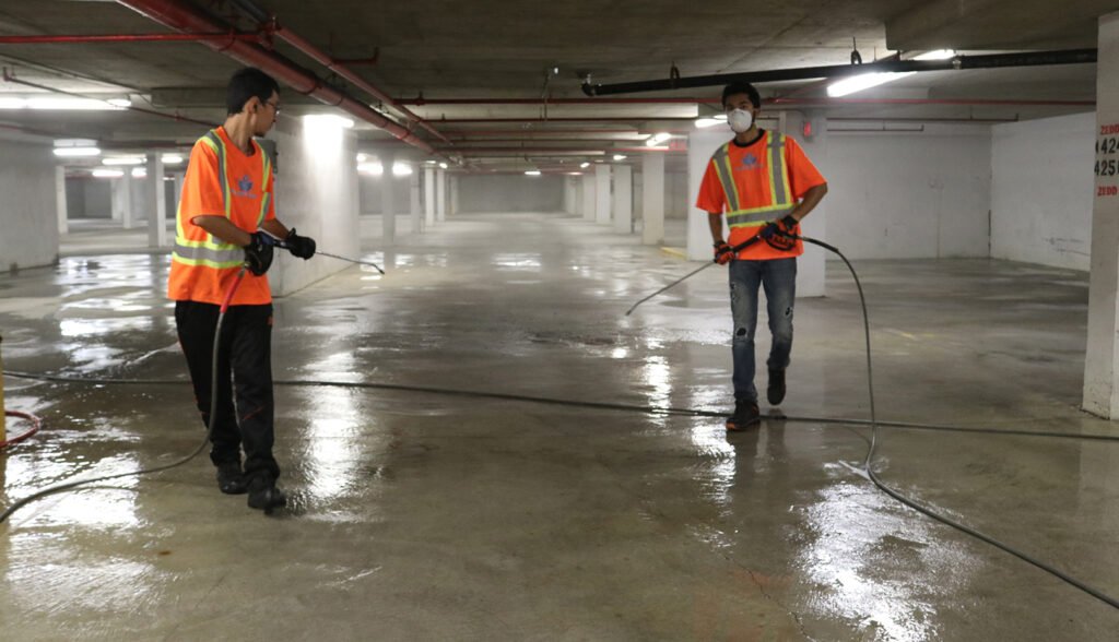 parking lot pressure washer