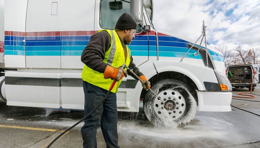 truck fleet washing